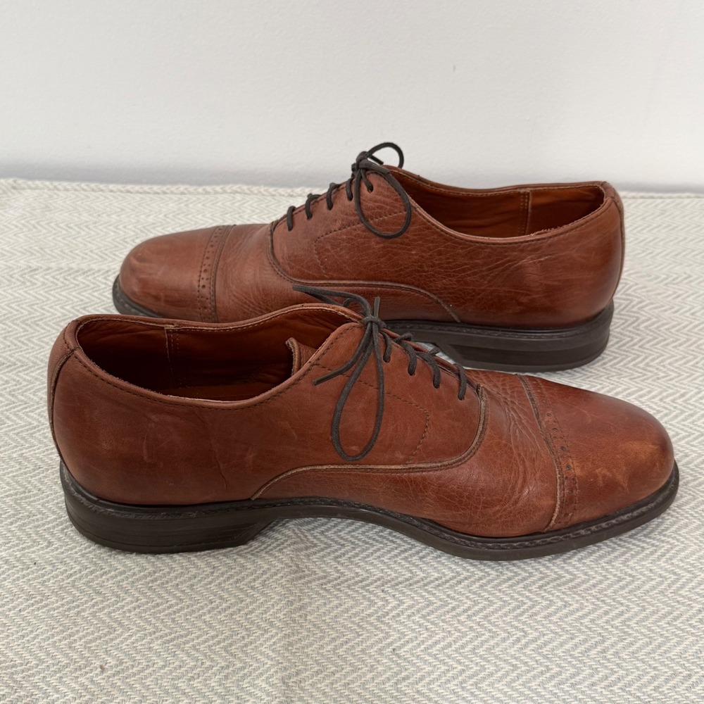 Sperry Oxford Shoes Mens 12 Brown Leather Cap Toe Dress Business Casual - Picture 6 of 7